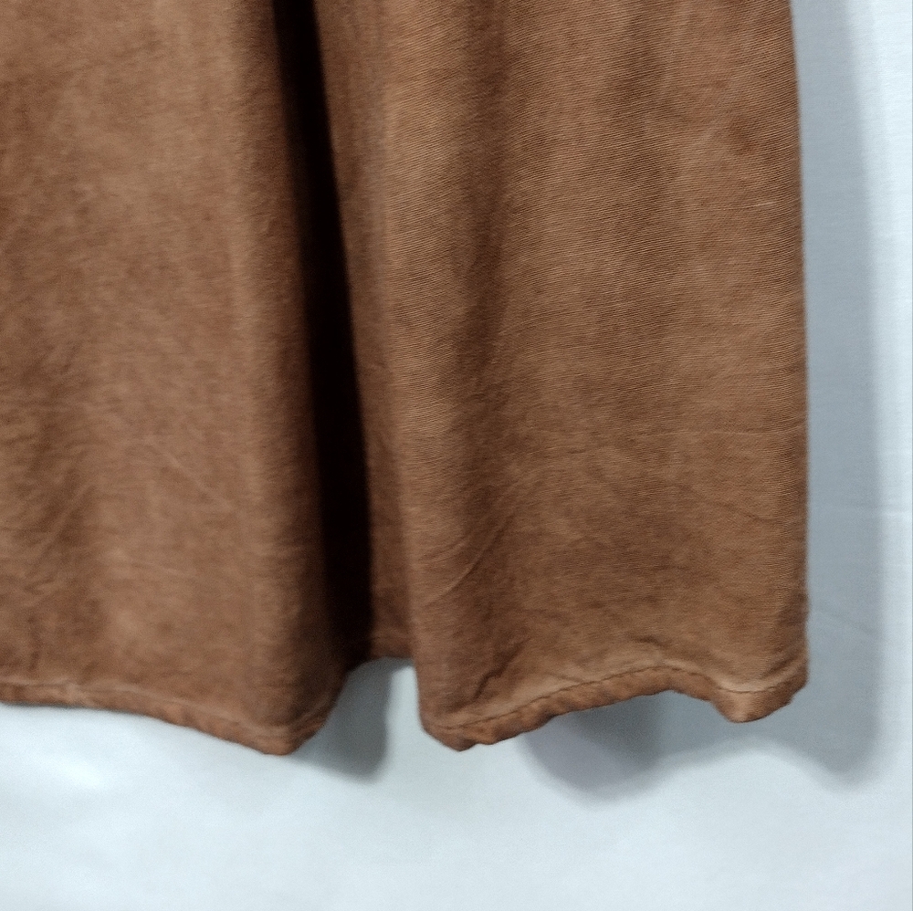 NWOT Ninety Clothing Co Rusty Brown Boho Shirt Women's L Grunge Witchy Casual - Picture 4 of 8